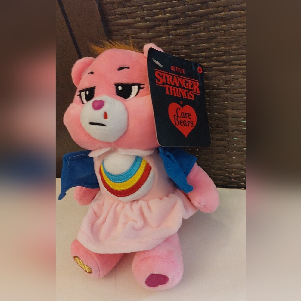 Stranger Things x Care Bears Cheer Bear as Eleven 9” Plush Netflix NWT - Picture 2 of 4